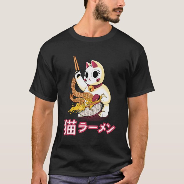 Ramen de gato de camiseta (Anverso)