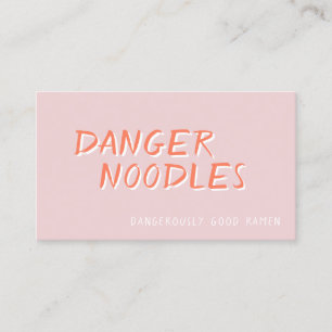 Ramen del peligro: La tarjeta de visita más