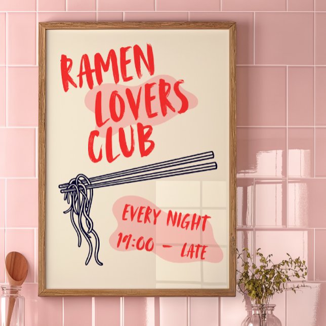 Ramen Lovers Club | Poster de decoración de cocina (Subido por el creador)