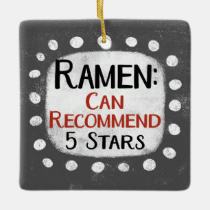 Ramen Review 5 estrellas Ornamento