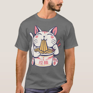 RamenCat camiseta Kawaii Anime Tee regalo japonés 