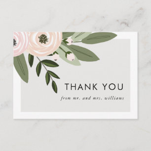 Ramilletes de boda florales - tarjetas planas de a