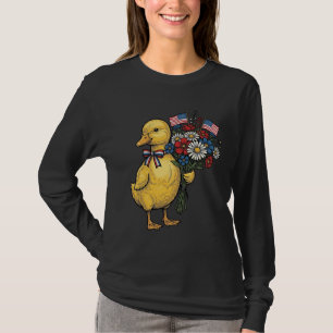 Ramo de flores de patito patriótico Camiseta vinta
