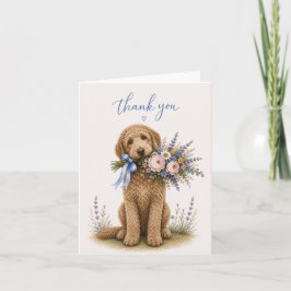 Ramo de flores Goldendoodle agradecimiento