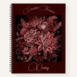 Ramo de flores grabado - Diario