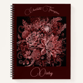 Ramo de flores grabado - Diario