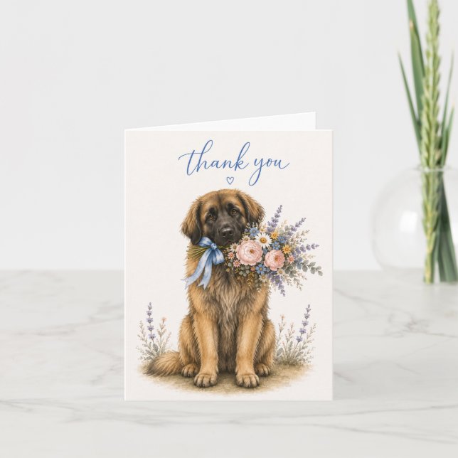 Ramo de flores Leonberger agradecimiento (Anverso)