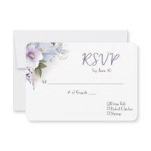 Ramo de flores para RSVP de boda