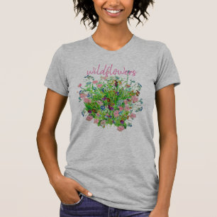Ramo de flores silvestres Camiseta gris 