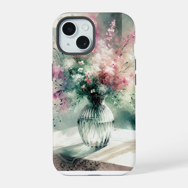 Ramo de flores Tinta al alcohol (Reverso )