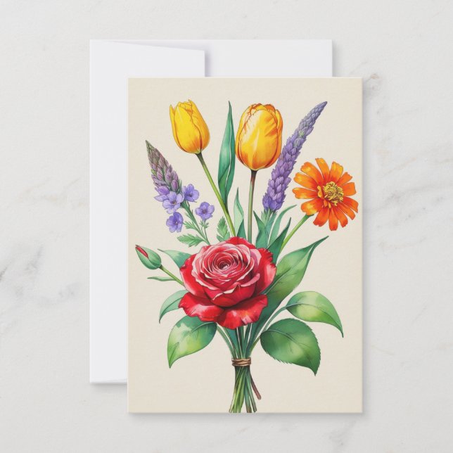 Ramo de flores vintage (Anverso)