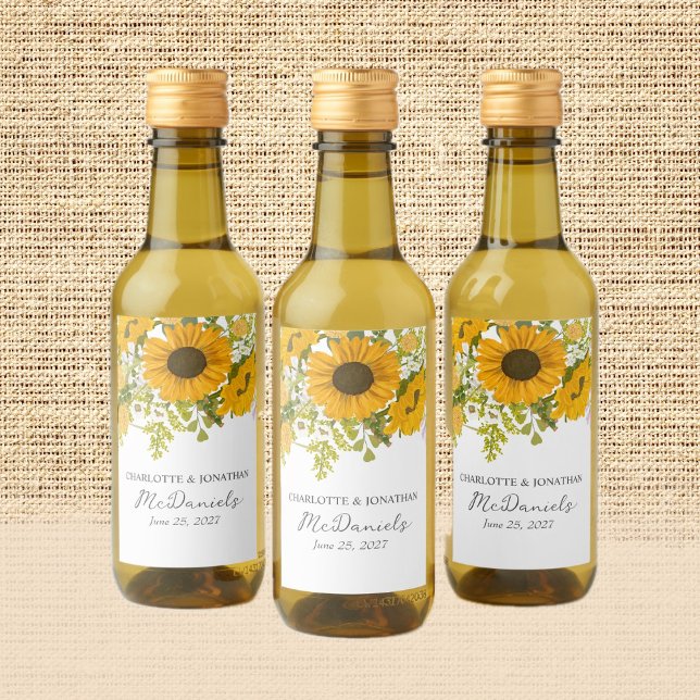 Ramo de girasoles modernos amarillos para boda  (Subido por el creador)