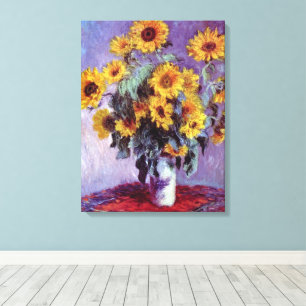 Ramo de girasoles por Claude Monet, Arte Vintage