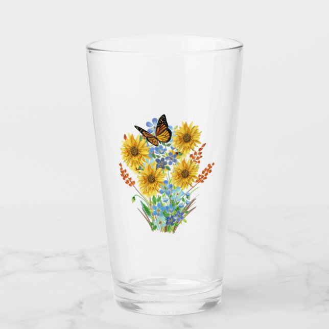 Ramo De Girasoles Y Mariposas Alegre Cocina (Anverso)