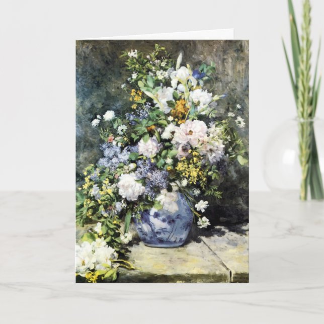Ramo de la primavera del día de madre - tarjeta (Anverso)