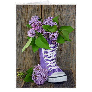 Ramo de Lilac en una zapatera