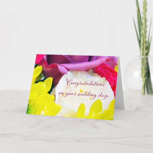 "Ramo de novia 1." Tarjeta de felicitación (Anverso)