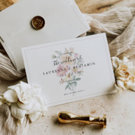 Ramo de novia - Tarjeta de aviso de boda - Flores