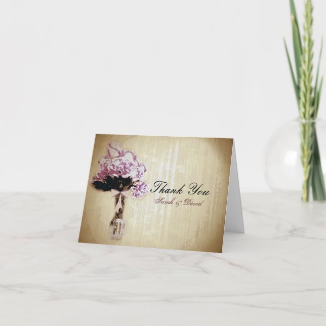 Ramo de Novia Vintage Agradecimiento (Anverso)