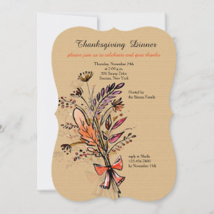 Ramo de Otoño Uno Invitación