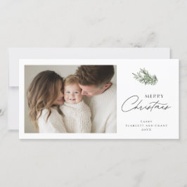 Ramo de vacaciones minimalista de Navidad feliz