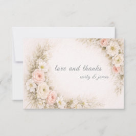 Ramo editorial floral para tarjetas de aviso de fe