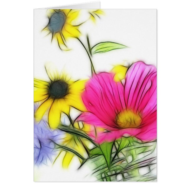 Ramo feliz de flores (Frente)