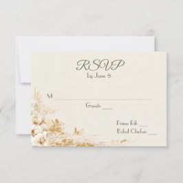 Ramo Floral de Boda sobre RSVP marfil