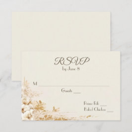 Ramo Floral de Boda sobre RSVP marfil