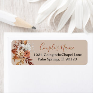 Ramo Floral de Otoño en Etiqueta Beige