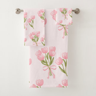 Ramo Floral de Tulipanes Rosados Shabby Chic