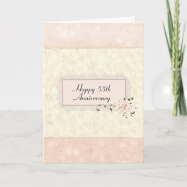 Ramo Floral del 55º Aniversario Tarjeta