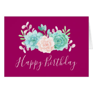 Ramo Floral Rosa Pastel y Verde Cumpleaños