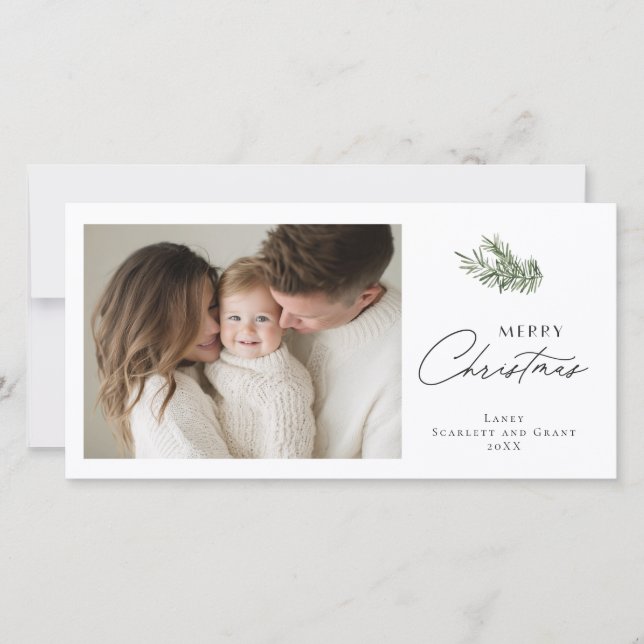 Ramo navideño minimalista de Navidad (Anverso)