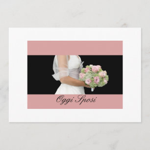ramo nupcial de la invitación italiana del boda