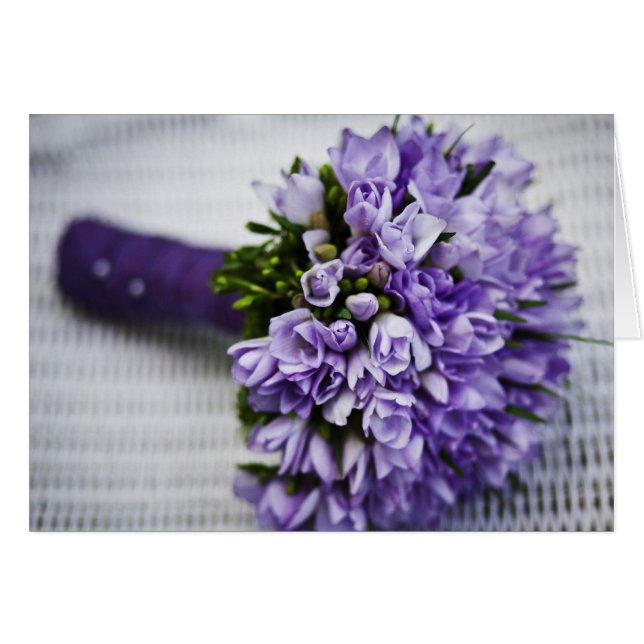 Ramo nupcial del azafrán de la lavanda (Anverso (Horizontal))