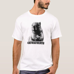 Ramón la camiseta ligera de Hashtag de la ardilla