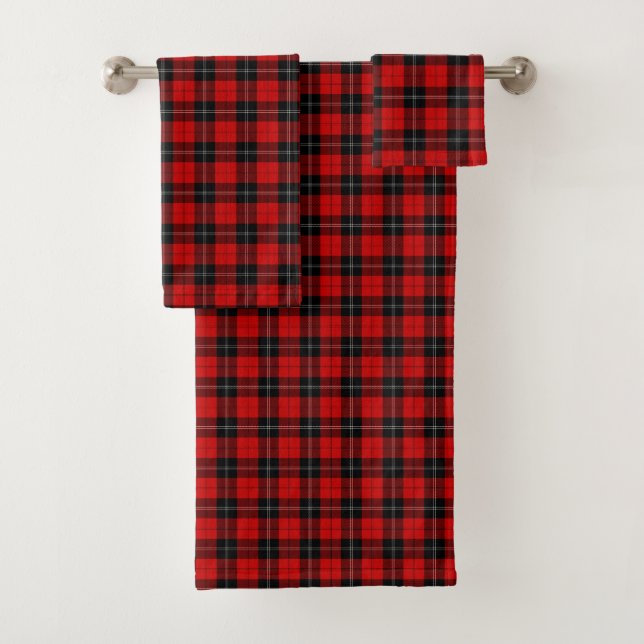 Ramsay tartan red black plon (In situ)