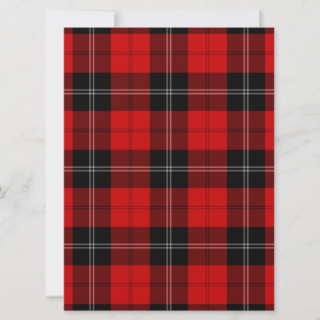 Ramsay tartan red black plon (Anverso)