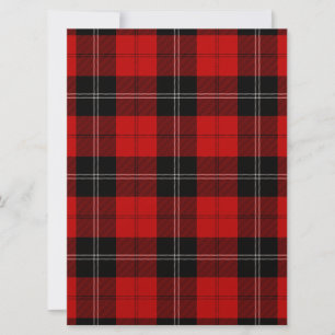 Ramsay tartan red black plon