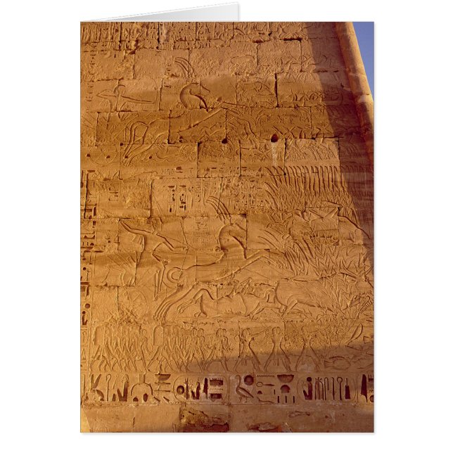 Ramsés III cazando toros salvajes (Frente)