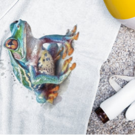 Rana acuarela de tono jewel