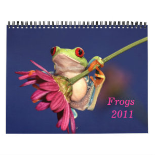 rana arbórea observada rojo, calendario de las
