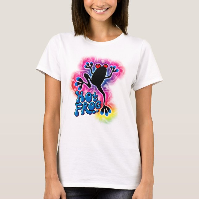 Rana caliente Surf camisa de chaleco psicodélico (Anverso)