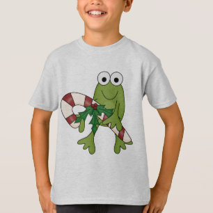 Rana con camisetas y regalos con caña de caramelo