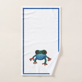 Rana de árbol azul verde amazónico