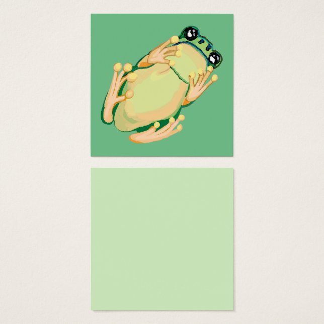 Rana de árbol verde (Anverso y reverso)