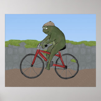 Rana de caballero en la impresión de un Poster de