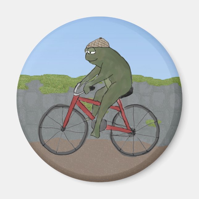 Rana de caballero en un imán de bicicleta (Frente)