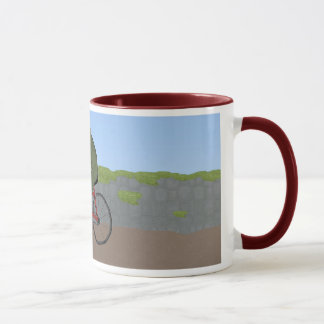 Rana de caballero en una taza de bicicleta